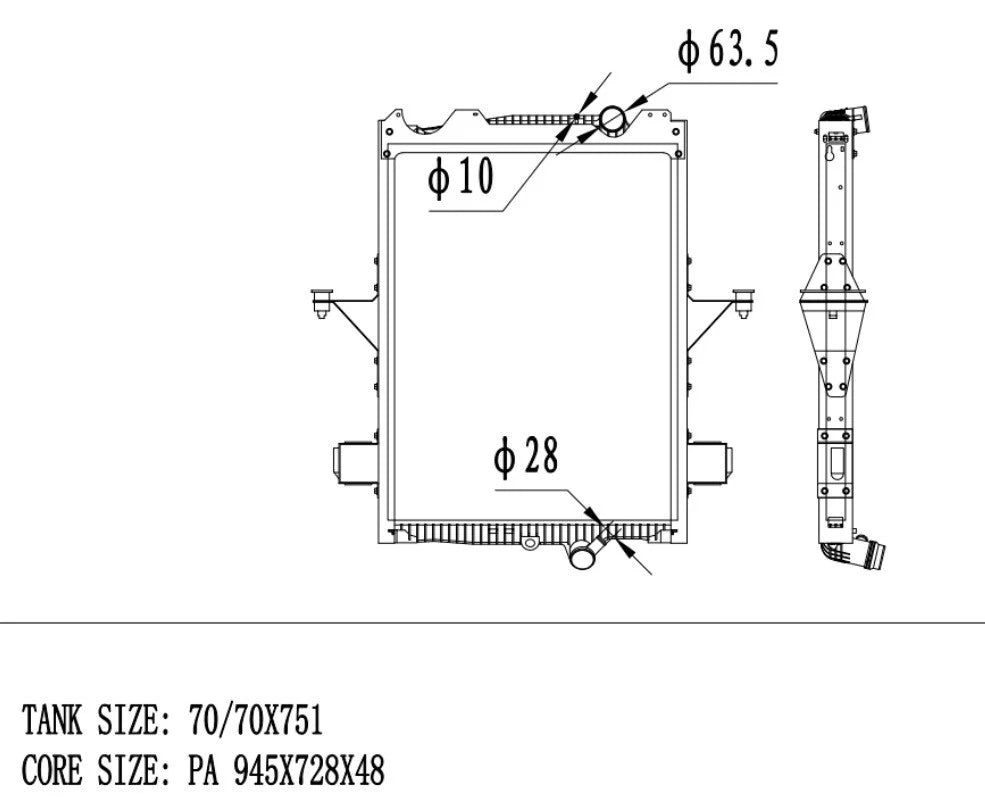 Heavy Duty Radiator – Volvo 2005 Onwards